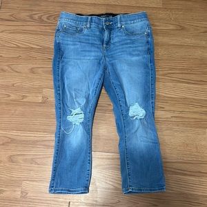 Torrid Crop Bombshell Skinny Distressed Jeans Size 14